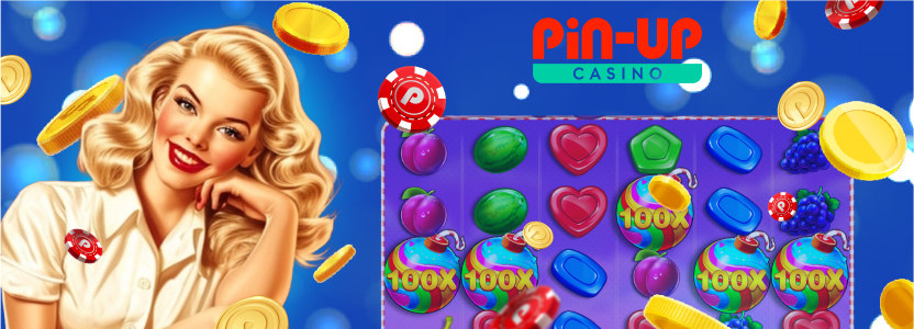 pin up casino girl banner
